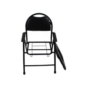 Portable Toilet Chair Adjustable Height Open Front Anti Slip For Seniors Pregnant Women Indoor <b>Folding</b> Use - Product Image 1