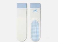 Chaussettes de sport personnalisées antidérapantes mi-mollet en coton rembourrées respirantes pour le yoga et le Pilates
