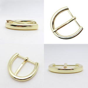 Hebilla de Cinturón Personalizada de 30 mm con Pin OEB, Hebilla de Cinturón de Moda para Mujer en Forma de D Curvada, Aleación de Zinc Vintage, Accesorios Metálicos - Product Image 3