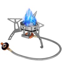 Accessoires de cuisine en acier inoxydable léger équipement de plein air portable cuisinière à gaz de camping