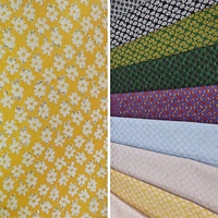 Tissu en brocade métallique, jacquard floral 3D, pour fille, jupe de chemise, vente en gros, 156gsm