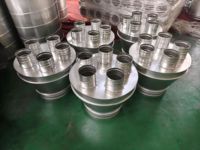Vente directe usine : Collecteur de poussière industriel conique multi-interface en acier inoxydable pour conduits d'air, à branches multiples