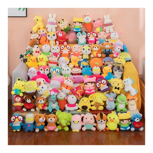 Harga pabrik harga murah boneka mesin cakar 8 inci mainan mewah murah mesin derek boneka lembut hewan mainan mesin cakar mewah