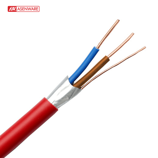 2/3/4 Core Fire Proof Cable 12AWG/ 16AWG / 18AWG Copper Alarm Cable PVC Solid AW-FPC2X1..5 Asenware Overhead CN;GUA