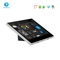 Portworld Panel Táctil Inteligente de 10.1 Pulgadas con Alimentación Poe DC 12-24V Rk3576s 4+32GB Android14 Debian12 con Soporte para Colocar en el Escritorio