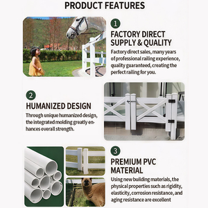 Cerca para Caballos de PVC Resistente, Antidecoloración y Estable al Viento, para Pastoreo Rural, Granjas y Seguridad del Ganado - Product Image 2