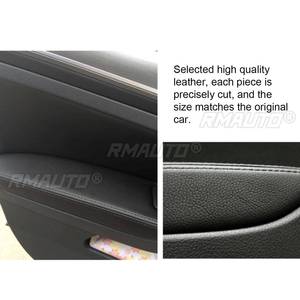 8 piezas de cubiertas protectoras de microfibra para paneles de manijas de puerta y reposabrazos de coche para VW Golf 7 2014 2015 2016 2017 2018 - Product Image 5
