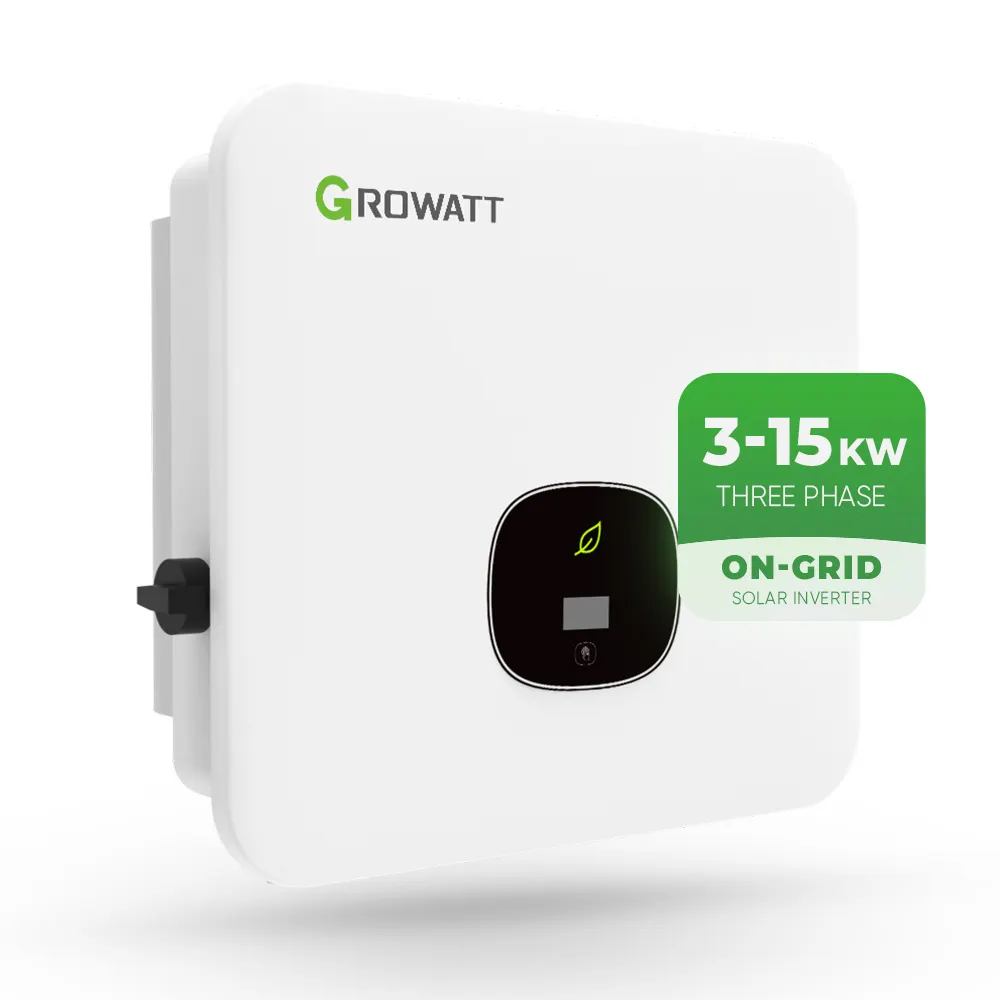 جهاز Growatt Pure Sine يعمل بالطاقة الشمسية بقدرة 3 كيلو وات 5 كيلو وات 8 كيلو وات 10 كيلو وات 15 كيلو وات مع مجموعة محول Mppt On Grid للاستخدام المنزلي