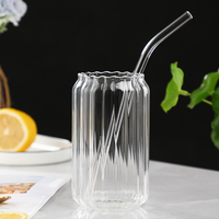 GDGLASS Nouveau 12oz 16oz givre clair Eau sublimation blancs chope à bière peut verre gobelet tasse en verre avec couvercle en bambou et paille
