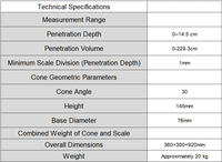 DRYQ Manual High Accuracy 1% IP55 Protected Cement Mortar Cone Tester Equipment for Mortar Consistency Testing