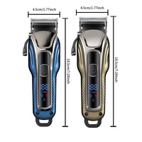 Tondeuses à cheveux électriques professionnelles avec écran LCD, tondeuses à zéro espacement, haute vitesse, usage domestique, lames en acier inoxydable