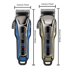 Cortadora <span class=keywords><strong>de</strong></span> <span class=keywords><strong>Pelo</strong></span> Eléctrica Profesional con Pantalla LCD, Recortadora <span class=keywords><strong>de</strong></span> Precisión, Alta Velocidad, Uso Doméstico, Cuchillas <span class=keywords><strong>de</strong></span> Acero Inoxidable - Product Image 5