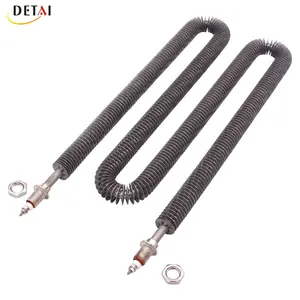 Custom 220V 1800W W Shape Tubular Electric Heater Stainless Steel Finned Tube Air Heating Element for Oven Heater