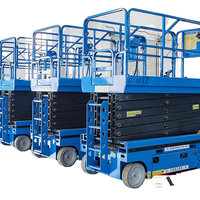Plateforme élévatrice à ciseaux autopropulsée hydraulique de 12 m, table de travail électrique extensible pour l'entretien des serres commerciales