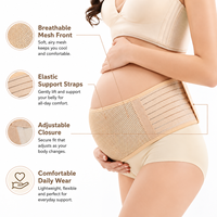 Bande ventrale confortable et respirante pour femmes avec logo personnalisé pour les soins abdominaux ceinture de maternité pour femmes enceintes taille ferme soutien du dos