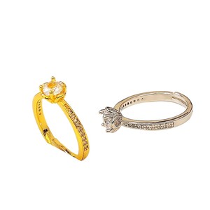Minimalist Six Prong Open <b>Ring</b> <b>Adjustable</b> Couple <b>Ring</b> Unisex Fashion Finger Accessory - Product Image 5