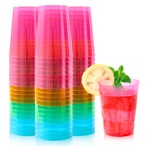 Party Essentials Verres à liqueur jetables en plastique néon assortis de 10 onces durs pour bar de fête - Product Image 2