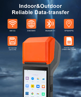 Terminal de point de vente mobile Android intelligent portable de 5,5 pouces avec lecteur de codes-barres et imprimante, machine de paiement R330