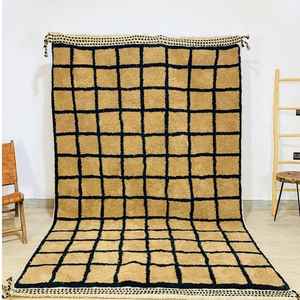 Moroccan Large Handmade Wool <b>Rug</b> Soft Hand Knotted Various Colors. Customizable Size for Living Room Hotels Abstract Cotton - Product Image 3