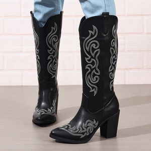 <span class=keywords><strong>Bottes</strong></span> pointues en cuir, <span class=keywords><strong>bottes</strong></span> cuissardes pour femmes, <span class=keywords><strong>bottes</strong></span> à talons hauts, mode, vente en gros directe d'usine - Product Image 5