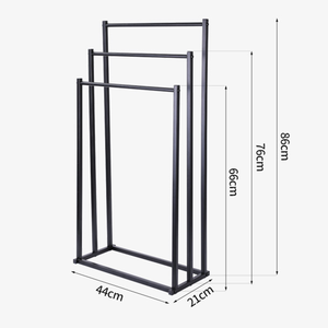 Simple <span class=keywords><strong>trois</strong></span> couches au sol ménage sans poinçon support multifonctionnel salle de bain porte-serviettes décoration support - Product Image 2