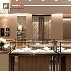 Vitrine de présentation de bijoux haut de gamme sur mesure, en métal et verre, pour magasin de bijoux - Product Image 3