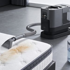 Nettoyeur vapeur électrique multifonction portable à piles avec contrôle par application pour le nettoyage des tissus humides/secs, des canapés et des tapis à la maison - Product Image 6