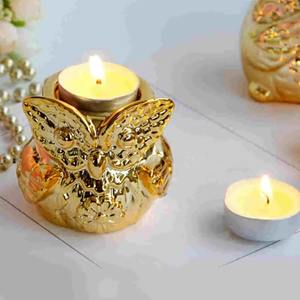 <strong>Candle</strong> <strong>Holder</strong> Nordic Style <strong>Owl</strong> Shape Ceramics Candlestick Table Centerpiece <strong>Candle</strong> Stand Wedding Party Christmas Home Decoration - Product Image 6