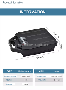 Batteria per Scooter Elettrico/E-bike HAO YANG NEW ENERGY, Li-ion 18650 60V18.2Ah, Catodo NMC, 1000 Cicli, -20-40°C - Product Image 6