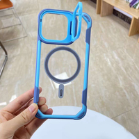 Nouveau support de support d'objectif de support de caméra TPU PC clair antichoc couverture arrière étuis de téléphone portable transparents personnalisés pour étui iPhone 16