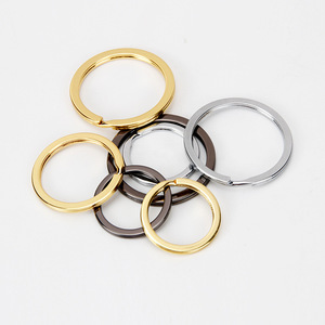 Portachiavi all'ingrosso 30mm nero alla rinfusa Modulare piatto portachiavi in metallo accessori - Product Image 6