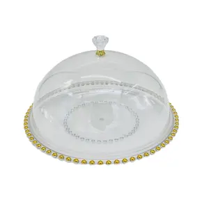 Plastic Cake Plate with Lid Dishes & Plates with Cover