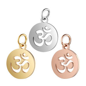 Set di 5 Ciondoli in Acciaio Inossidabile a Forma di Loto, Sole, Artiglio di Cane, Palma e <span class=keywords><strong>Cuore</strong></span> per Collane alla Moda - Product Image 3