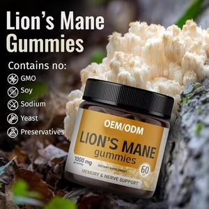 Aeglewell OEM Özel Marka Aslan Yelesi Jelibonları Vegan Aslan Yelesi Mantarı Takviyesi Jelibon - Product Image 4