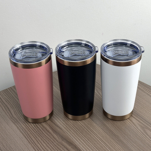 Vaso Térmico Premium de Acero Inoxidable de 20oz con Recubrimiento Electrochapado en Oro Iónico y Borde Dorado, Taza Personalizada con Grabado Láser para Bebidas Frías y Calientes - Product Image 4