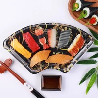 Boîte à sushi transparente en PET de qualité alimentaire personnalisable, plateau d'emballage alimentaire Seztor pour gâteaux, desserts, bonbons, pâtisseries