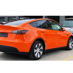 Approvisionnement direct d'usine PET TPU moulé Super brillant cristal soleil Orange voiture Wrap vinyle complet 1.52x18M/5x60FT rouleau voiture autocollants - Product Image 2