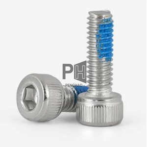 Tornillos de cabeza hexagonal de acero inoxidable 304 DIN912 M3 M4 M5 M6 M8 con parche de nailon <span class=keywords><strong>azul</strong></span> Nylock DIN933 sujetadores - Product Image 3