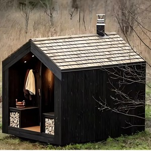 Fabricants de saunas en cèdre rouge pour 4 personnes, exportateurs de saunas portables, saunas extérieurs en forme de cube, possibilité de personnalisation - Product Image 2