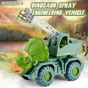 Roue gratuite Pousser et Aller Grue Dinosaure Ingénierie Camion Construction Véhicule Friction Jouets pour Enfants Cadeau <span class=keywords><strong>de</strong></span> Noël - Product Image 2