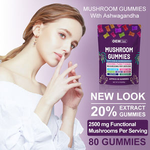 Oem Fabricage Met De Beste Service Voor Immuunondersteuning <span class=keywords><strong>Ashwagandha</strong></span> & Leeuwenmanen Gummies Supplement-Uitgebreide Paddenstoelgummy - Product Image 6