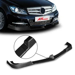 2012 2013 2014 mercedes benz c sınıfı w204 araba parçaları oto aksesuarları için w204 geniş gövde kiti ön tampon altı spoyler difüzör