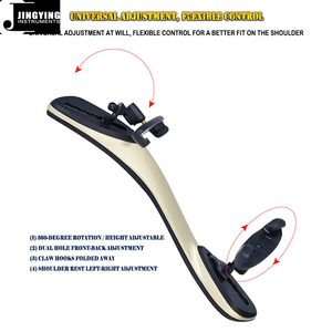 Jingying 2026 – Épaulière de violon <span class=keywords><strong>en</strong></span> alliage d'aluminium de qualité professionnelle haut de gamme, pièces et accessoires pour instruments à cordes - Product Image 6