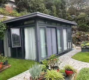 Современная алюминиевая оранжерея с двойным остеклением и крышей из закаленного стекла – экологичная, легкая, с шумоподавлением для использования во дворе - Product Image 5