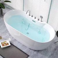 Baignoire autoportante en acrylique sur mesure, moulage monobloc sans joint, chauffage thermostatique intelligent à bulles, pour intérieur, directement de l'usine