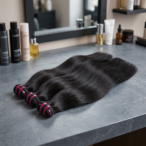 Lussuosi Fasci di Capelli Lisci Grezzi Cambogiani - Product Image 3