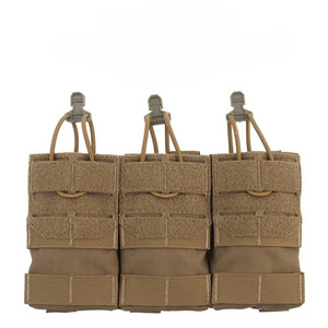 Premium 1000D BSCI Fábrica de tiro al aire libre Single <span class=keywords><strong>trouble</strong></span> doble kangroo stacker Tactical Mag Pouch - Product Image 5