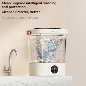 <span class=keywords><strong>Lavadora</strong></span> Portátil de Ropa Interior de 12L, Mini <span class=keywords><strong>Lavadora</strong></span> con Motor de Frecuencia Variable DD, Rueda de Ondas 4D, Iones de Agua, Antibacteriana - Product Image 3