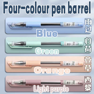 हॉट सेलिंग मोरांडी जेल पेन, कस्टम लोगो के साथ कार्यालय और स्कूल की प्यारी स्टेशनरी - Product Image 5