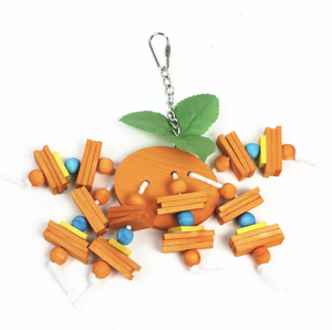 Pet Products Small Middle and Large Size Birds Natural Orange Wood African <strong>Grey</strong> <strong>Parrots</strong> Macaws Cockatoos <strong>Toys</strong> - Product Image 5